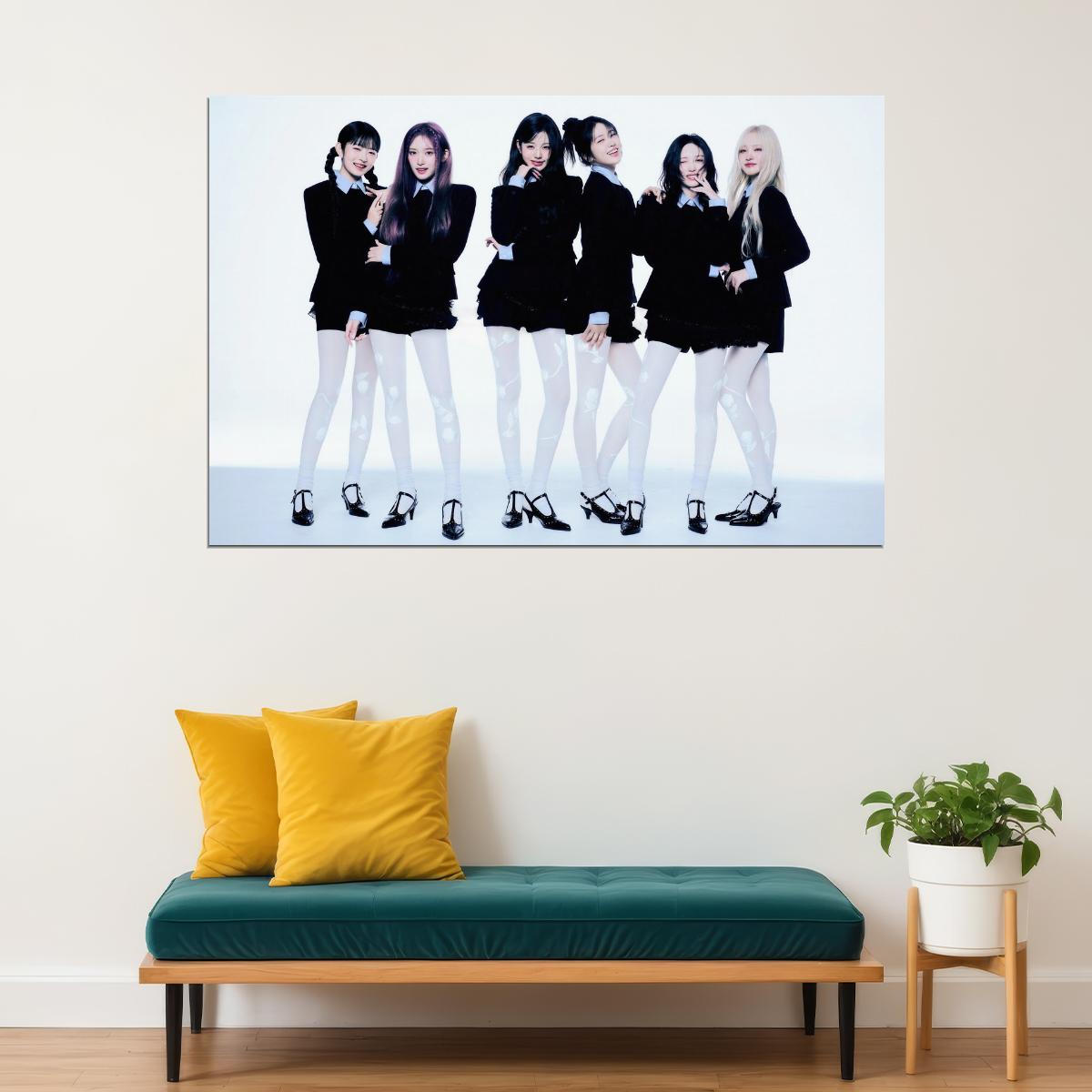 Ive Group Poster Empathy Album Concept Photo Print K-Pop Home Decor For Living Room Aesthetic Kpop Female Girl Group - xonomax