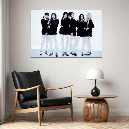 Ive Group Poster Empathy Album Concept Photo Print K-Pop Home Decor For Living Room Aesthetic Kpop Female Girl Group - xonomax