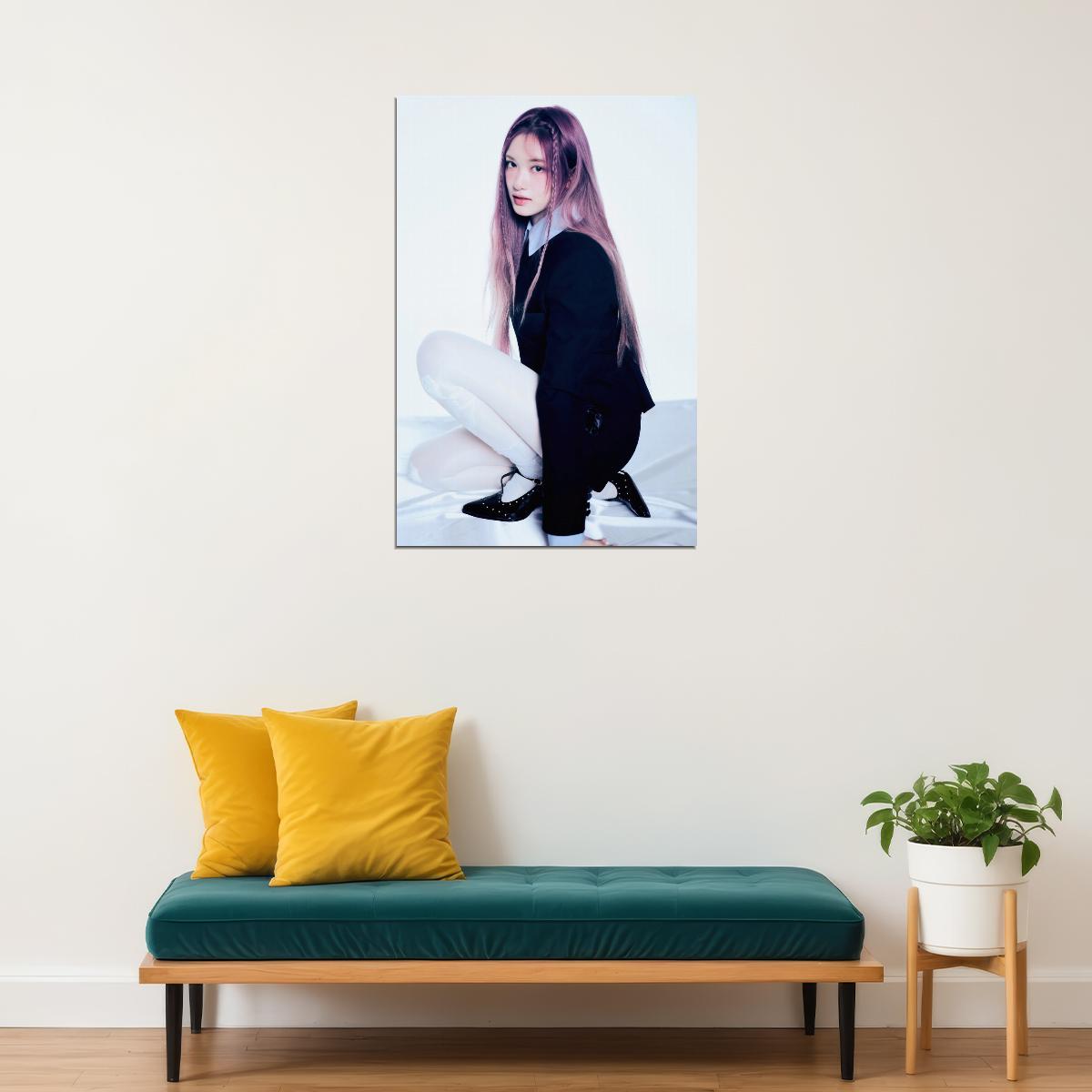 Ive Leeseo Poster Empathy Album Concept Photo Print K-Pop Home Decor For Living Room Aesthetic Kpop Female Girl Group - xonomax