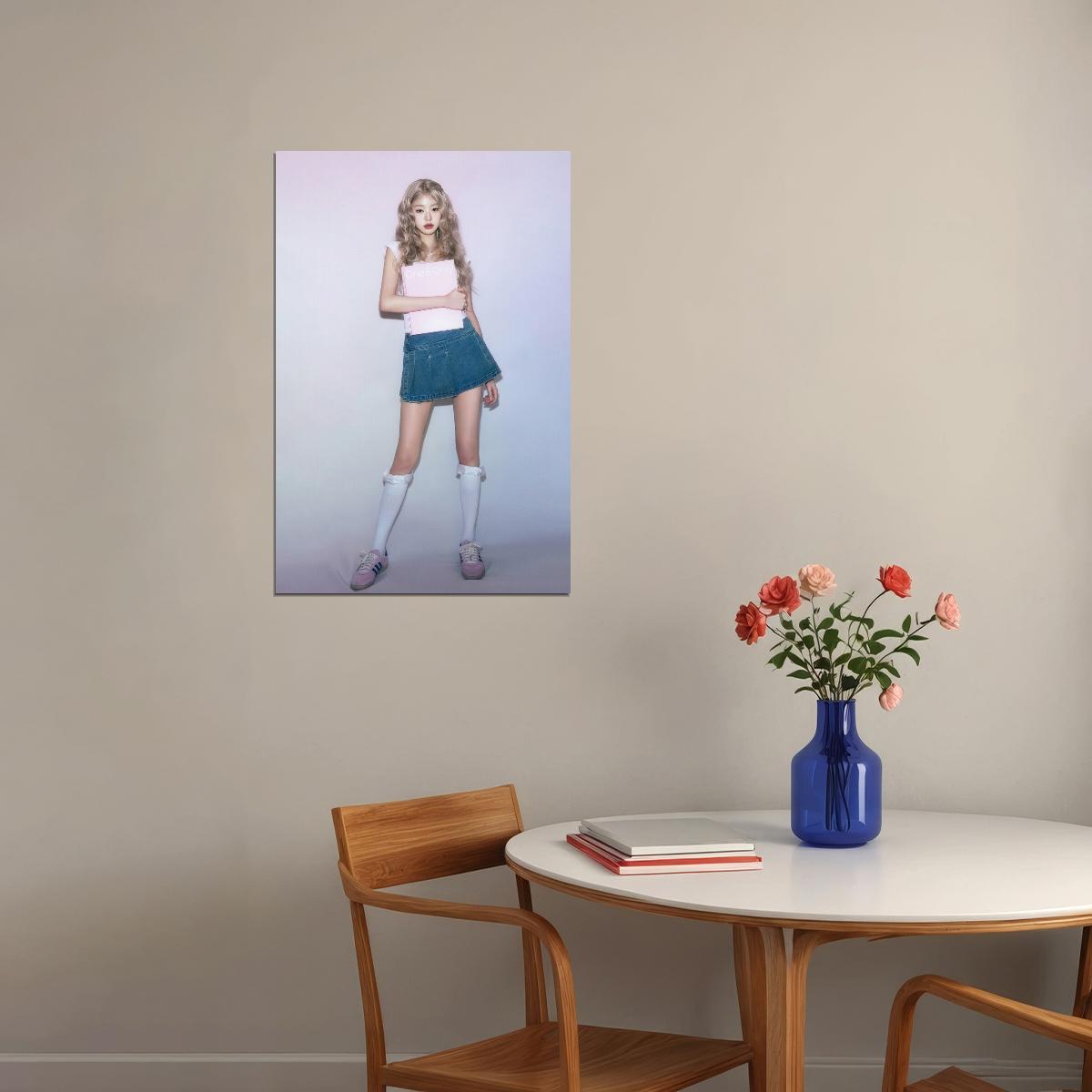 Ive Wonyoung Poster Fashion Photo Print K-Pop Home Decor For Living Room Aesthetic Kpop Female Girl Group - xonomax