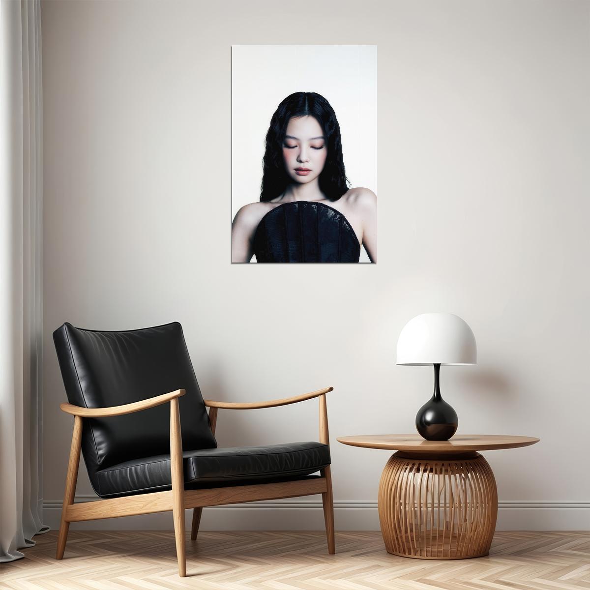 Blackpink Jennie Poster Fashion Photo Print K-Pop Home Decor For Living Room Aesthetic Kpop Female Girl Group - xonomax
