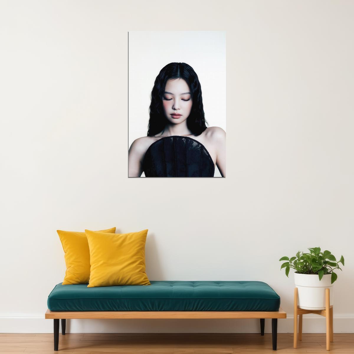 Blackpink Jennie Poster Fashion Photo Print K-Pop Home Decor For Living Room Aesthetic Kpop Female Girl Group - xonomax