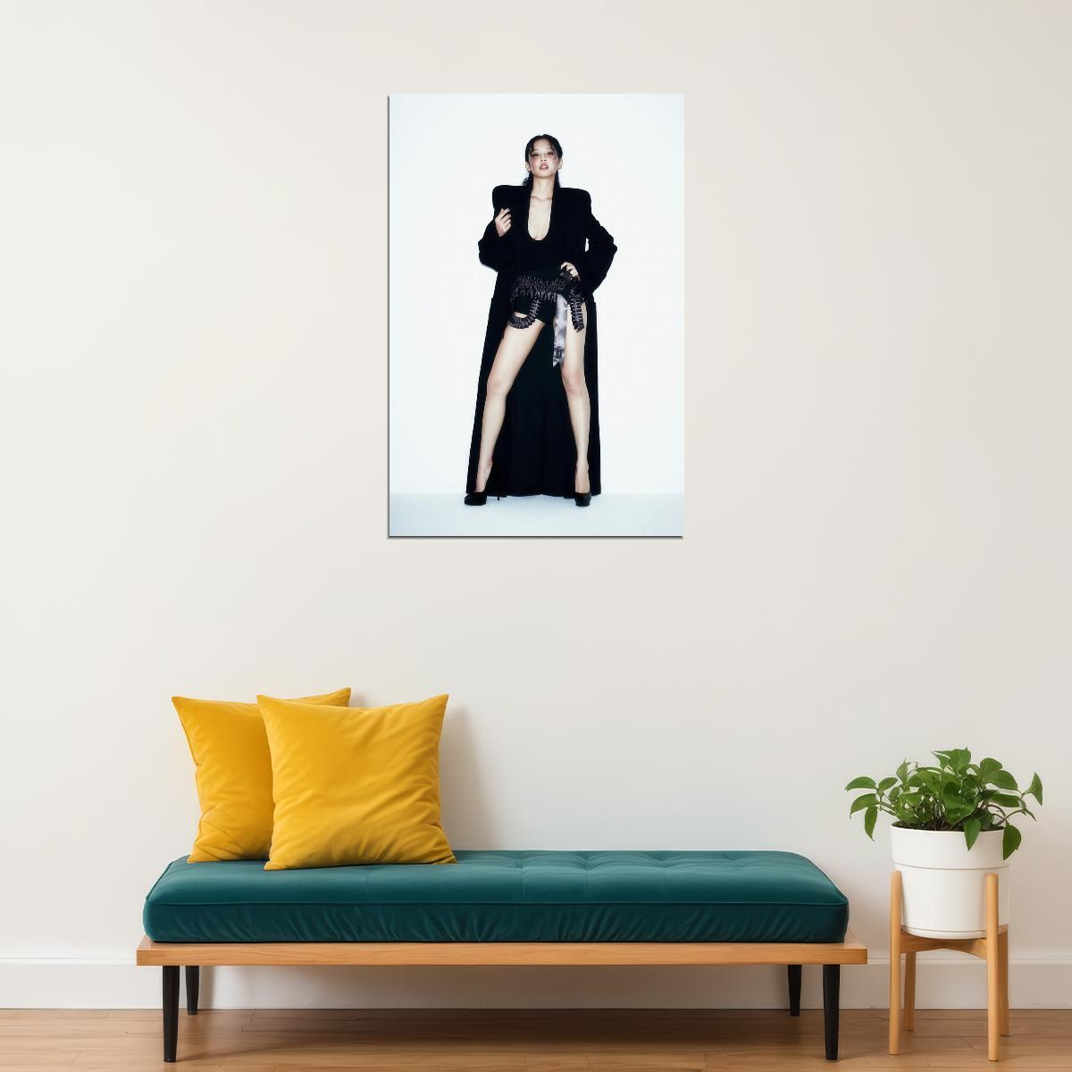 Blackpink Jennie Poster Fashion Photo Print K-Pop Home Decor For Living Room Aesthetic Kpop Female Girl Group - xonomax