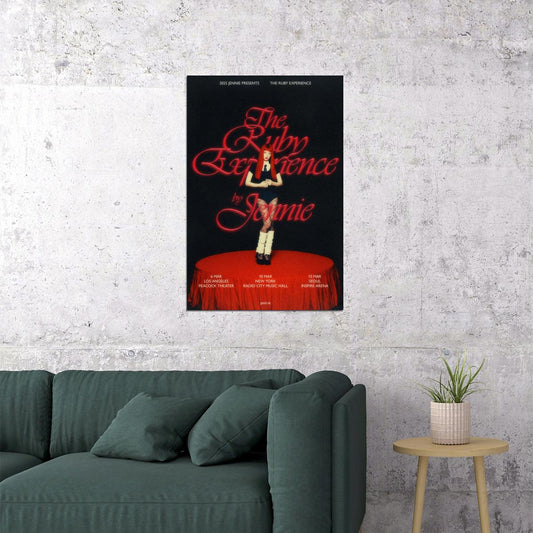 Blackpink Jennie Tour Poster Print K-Pop Home Decor For Living Room Aesthetic Kpop Female Girl Group - xonomax