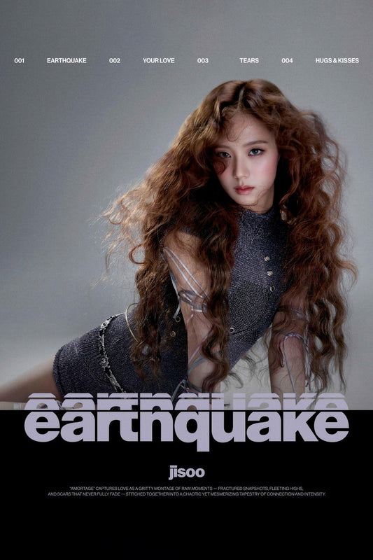 Blackpink Jisoo Earthquake Poster Concept Photo Print K-Pop Home Decor For Living Room Aesthetic Kpop Female Girl Group - xonomax