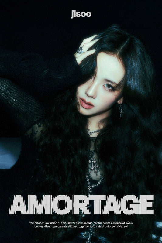 Blackpink Jisoo Amortage Poster Print K-Pop Home Decor For Living Room Aesthetic Kpop Female Girl Group - xonomax