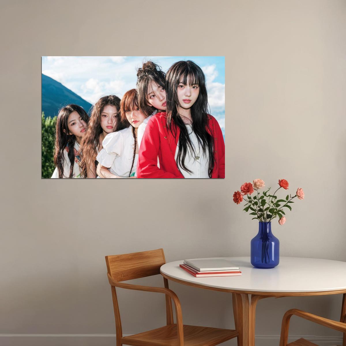 Kiiikiii Uncut Gem Poster Concept Photo Print K-Pop Home Decor For Living Room Aesthetic Kpop Female Girl Group - xonomax