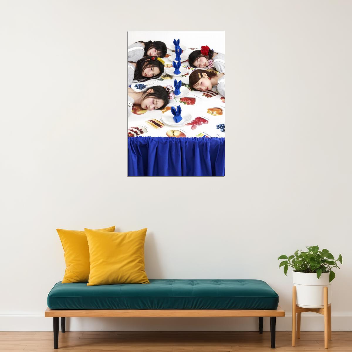 Kiiikiii Uncut Gem Poster Concept Photo Print K-Pop Home Decor For Living Room Aesthetic Kpop Female Girl Group - xonomax