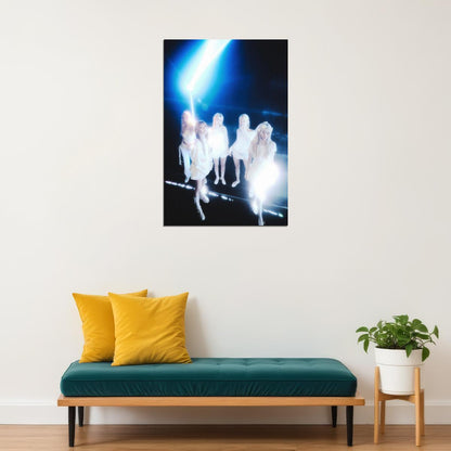 Le Sserafim Hot Album Poster Bleached Aura Concept Photo Print K-Pop Home Decor For Living Room Aesthetic Kpop Female Girl Group - xonomax