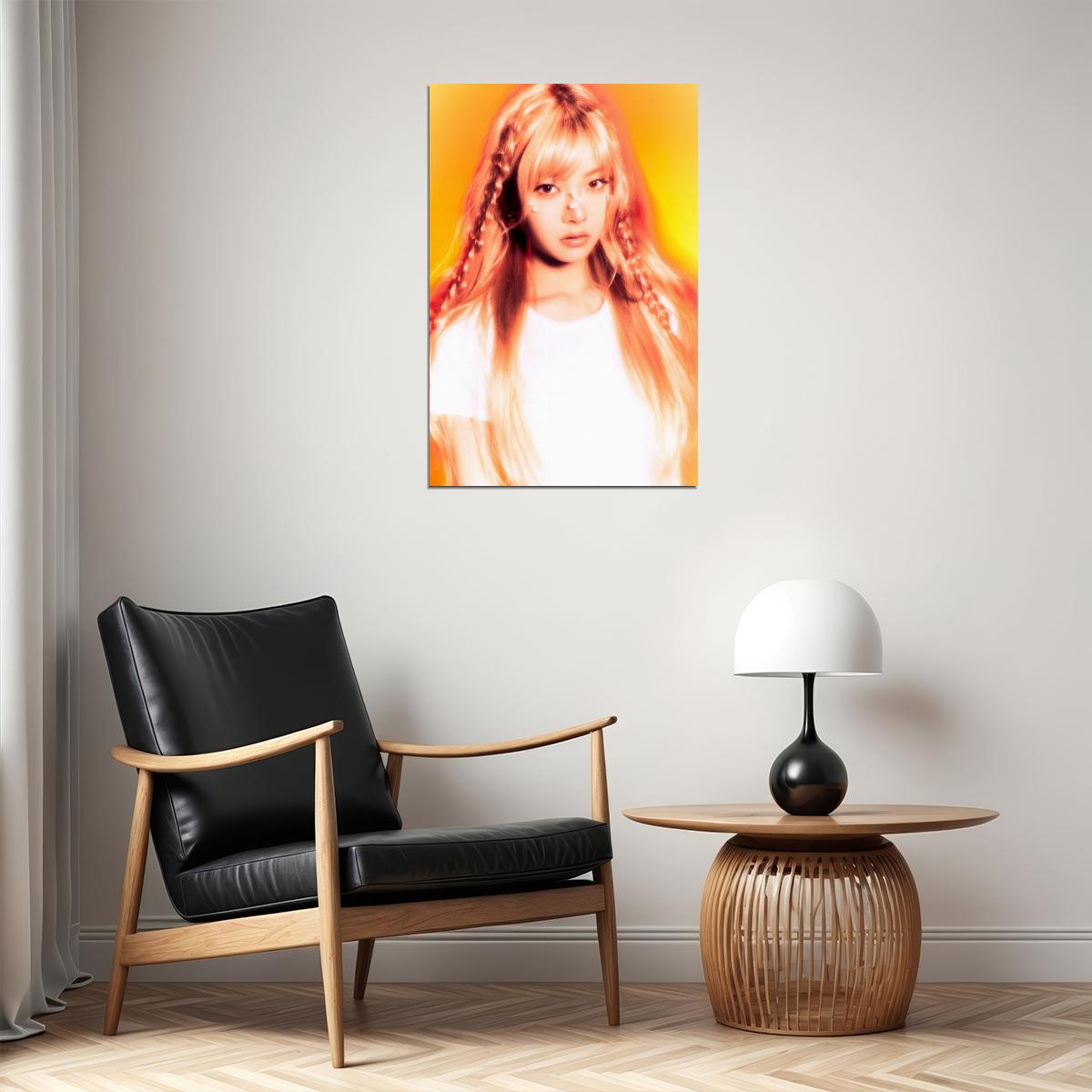 Le Sserafim Hong Eunchae Poster Hot Album Bleached Aura Concept Photo Print K-Pop Home Decor For Living Room Aesthetic Kpop Female Girl Group - xonomax