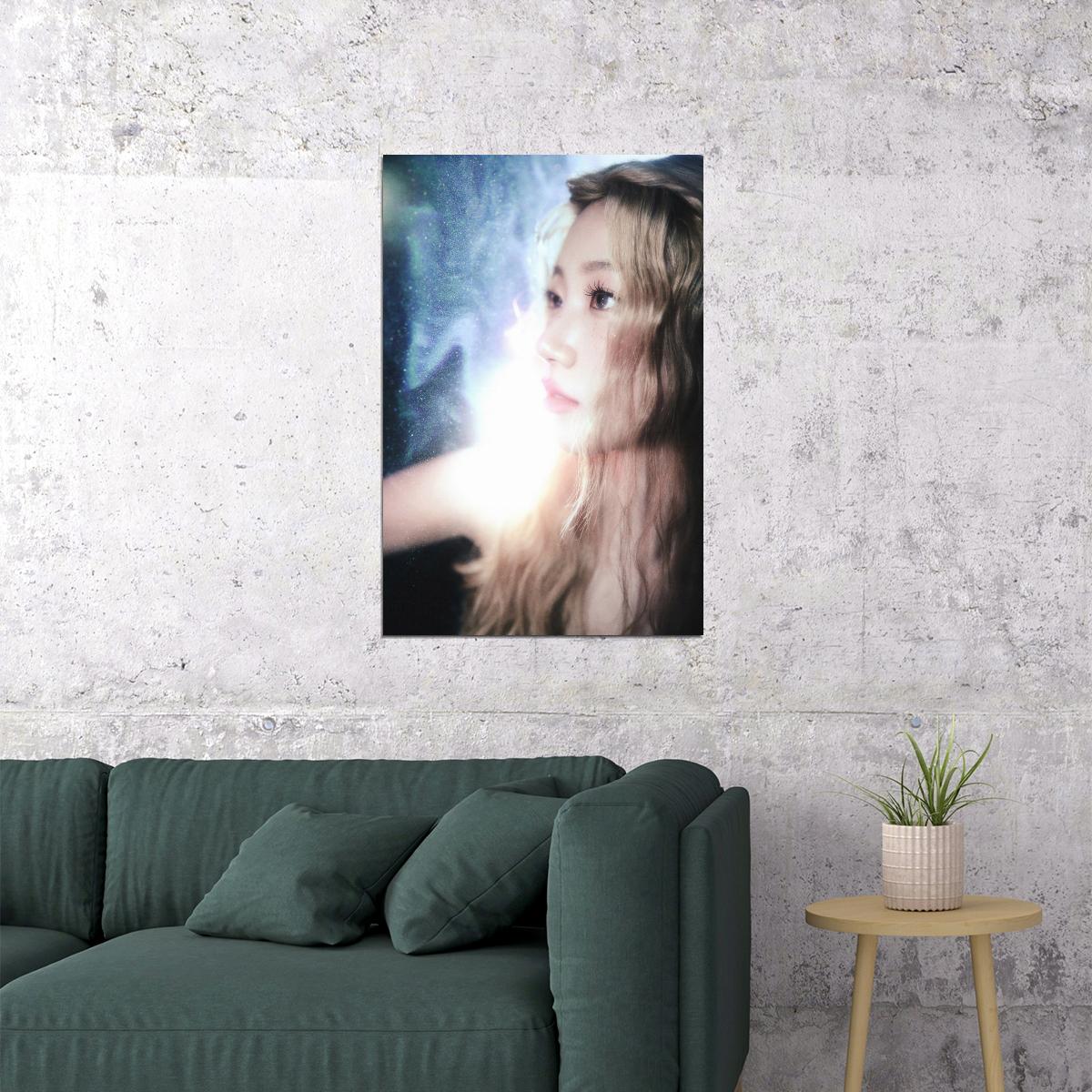 Le Sserafim Kazuha Poster Hot Album Bleached Aura Concept Photo Print K-Pop Home Decor For Living Room Aesthetic Kpop Female Girl Group - xonomax