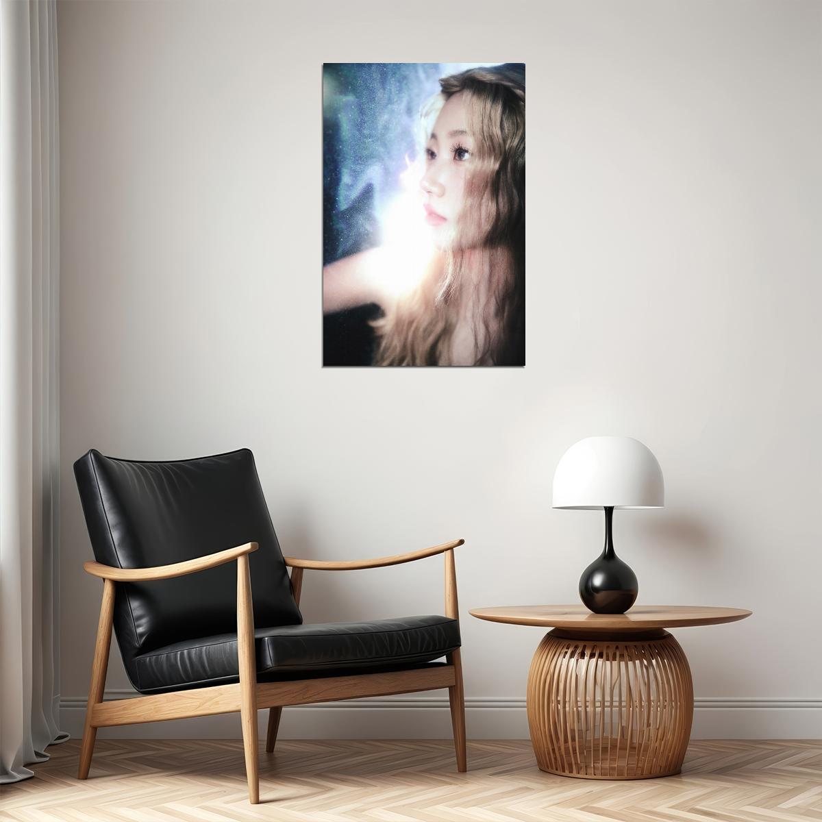 Le Sserafim Kazuha Poster Hot Album Bleached Aura Concept Photo Print K-Pop Home Decor For Living Room Aesthetic Kpop Female Girl Group - xonomax