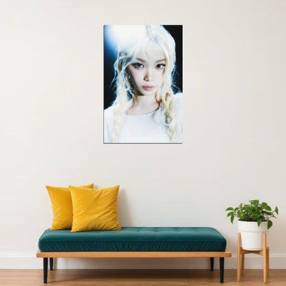 Le Sserafim Kim Chaewon Poster Hot Album Bleached Aura Concept Photo Print K-Pop Home Decor For Living Room Aesthetic Kpop Female Girl Group - xonomax
