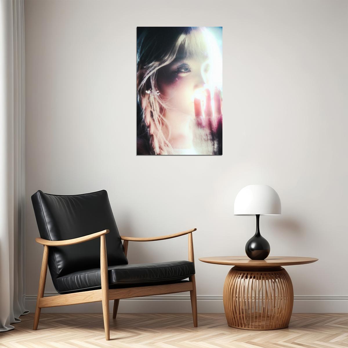 Le Sserafim Kim Chaewon Poster Hot Album Bleached Aura Concept Photo Print K-Pop Home Decor For Living Room Aesthetic Kpop Female Girl Group - xonomax