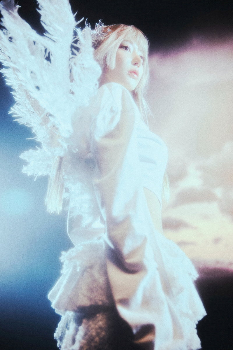 Le Sserafim Sakura Poster Hot Album Bleached Aura Concept Photo Print K-Pop Home Decor For Living Room Aesthetic Kpop Female Girl Group - xonomax