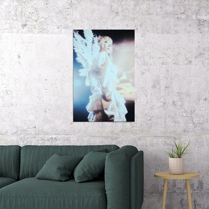 Le Sserafim Sakura Poster Hot Album Bleached Aura Concept Photo Print K-Pop Home Decor For Living Room Aesthetic Kpop Female Girl Group - xonomax