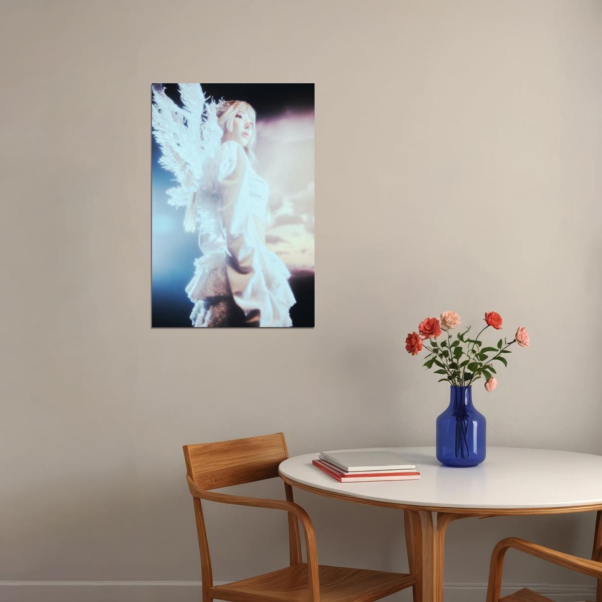 Le Sserafim Sakura Poster Hot Album Bleached Aura Concept Photo Print K-Pop Home Decor For Living Room Aesthetic Kpop Female Girl Group - xonomax