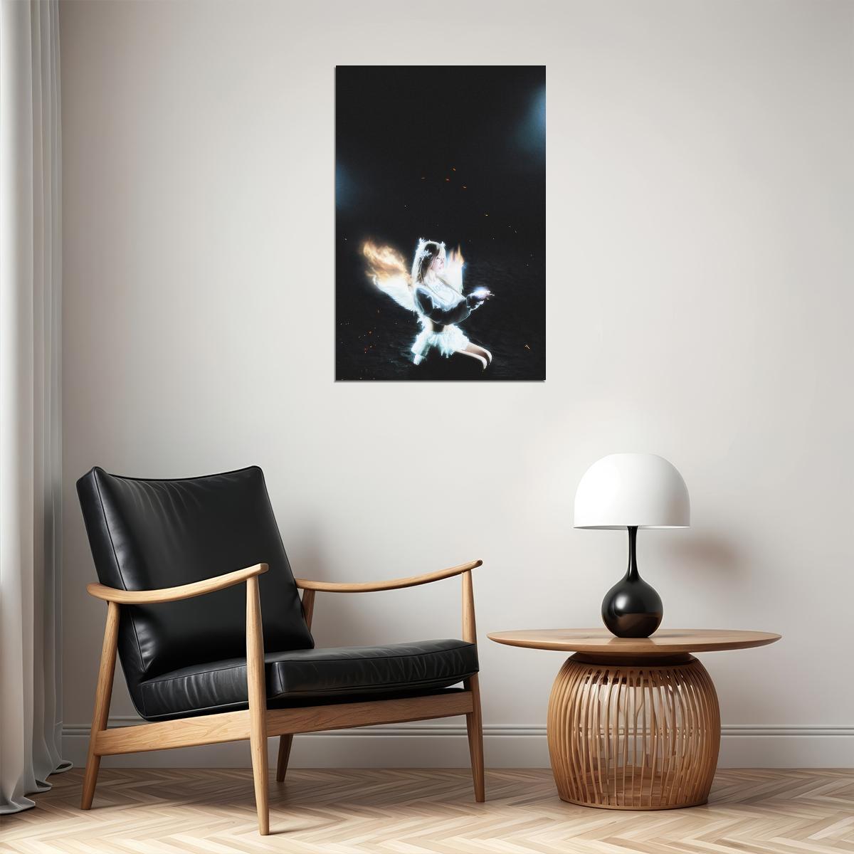 Le Sserafim Sakura Poster Hot Album Bleached Aura Concept Photo Print K-Pop Home Decor For Living Room Aesthetic Kpop Female Girl Group - xonomax