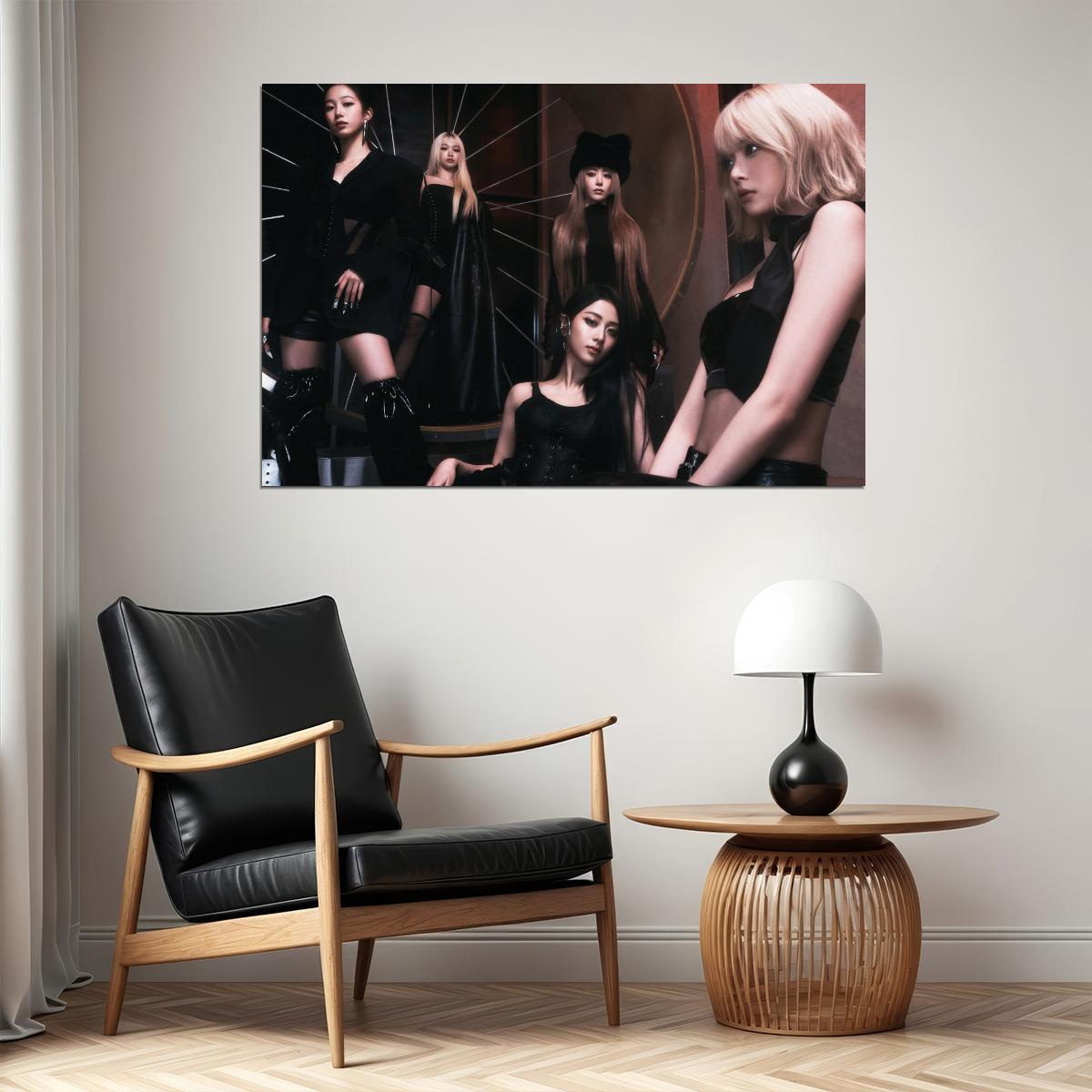 Le Sserafim Hot Album Poster Compact Concept Photo Print K-Pop Home Decor For Living Room Aesthetic Kpop Female Girl Group - xonomax