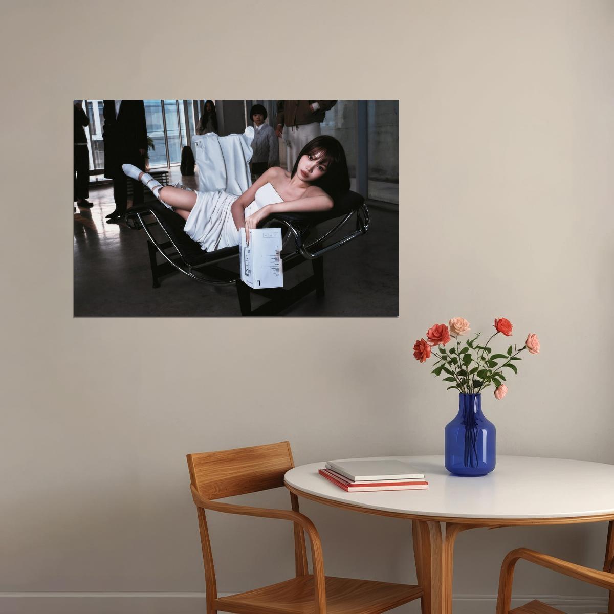 Le Sserafim Kim Chaewon Poster Hot Album Compact Concept Photo Print K-Pop Home Decor For Living Room Aesthetic Kpop Female Girl Group - xonomax