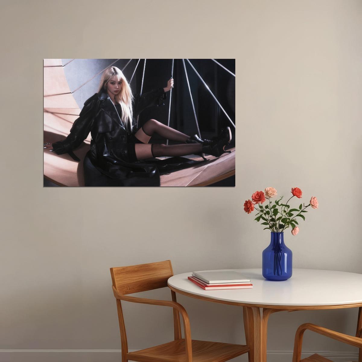 Le Sserafim Kim Chaewon Poster Hot Album Compact Concept Photo Print K-Pop Home Decor For Living Room Aesthetic Kpop Female Girl Group - xonomax