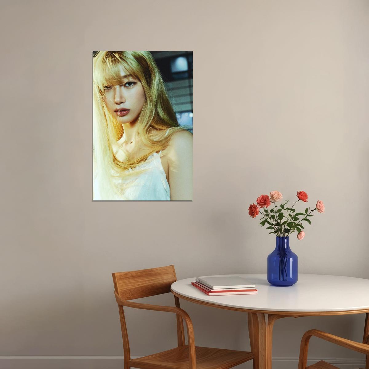 Le Sserafim Kazuha Poster Hot Album Drenched Vetiver Concept Photo Print K-Pop Home Decor For Living Room Aesthetic Kpop Female Girl Group