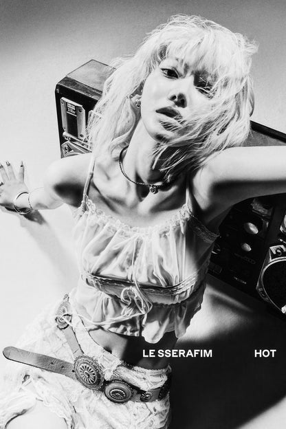 Le Sserafim Sakura Poster Hot Album Drenched Vetiver Concept Photo Print K-Pop Home Decor For Living Room Aesthetic Kpop Female Girl Group