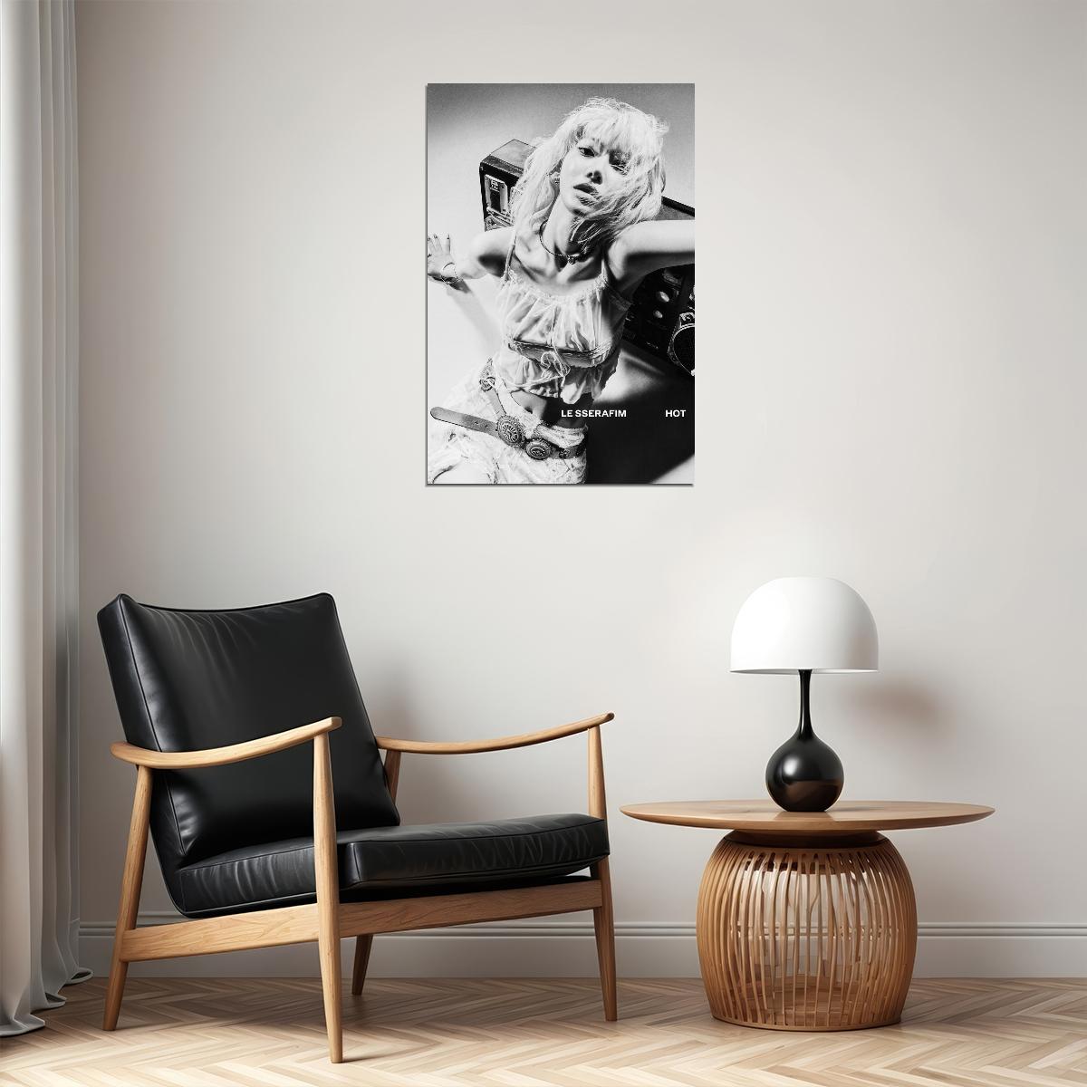 Le Sserafim Sakura Poster Hot Album Drenched Vetiver Concept Photo Print K-Pop Home Decor For Living Room Aesthetic Kpop Female Girl Group
