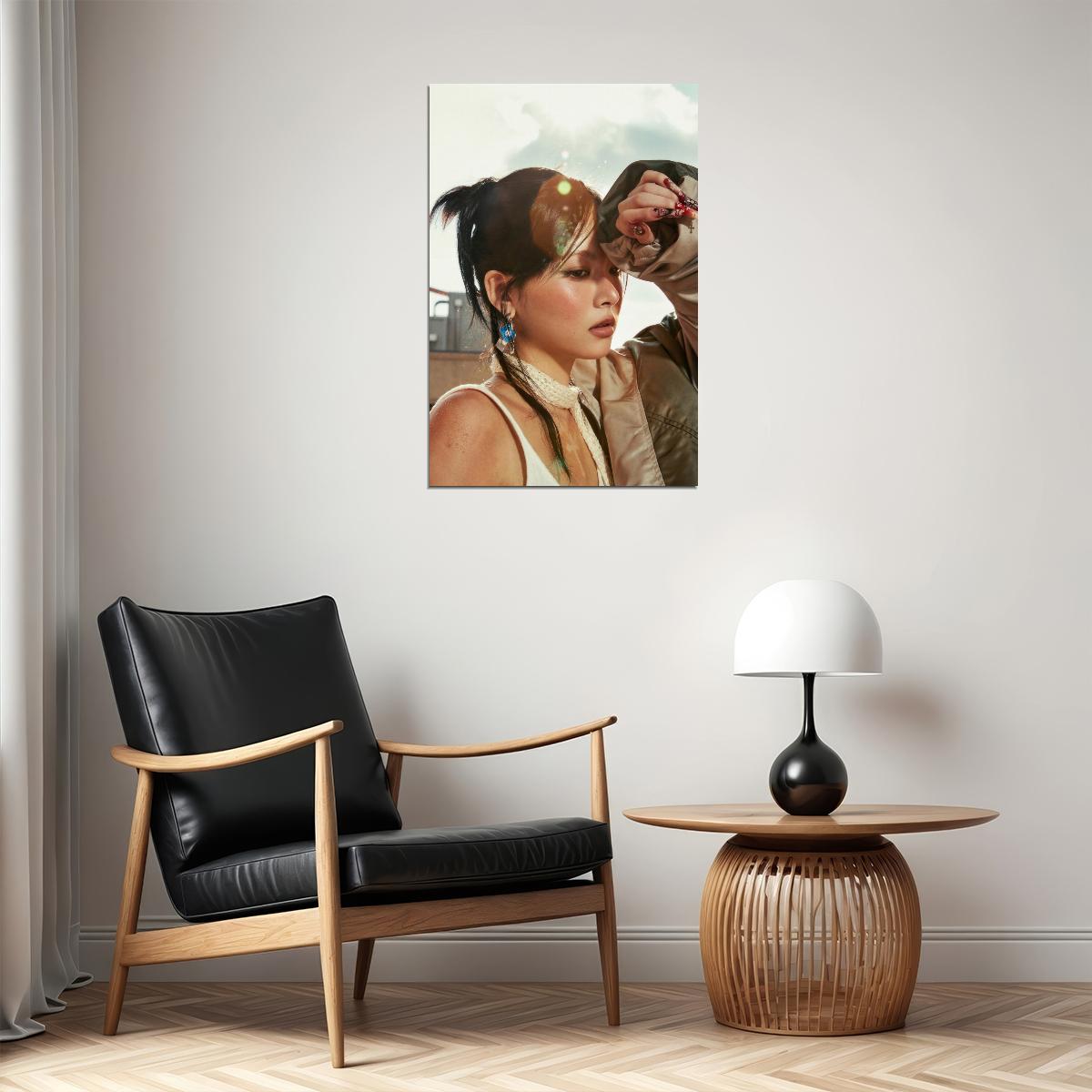 Le Sserafim Hong Eunchae Poster Hot Album Tanned Guaiac Concept Photo Print K-Pop Home Decor For Living Room Aesthetic Kpop Female Girl Group