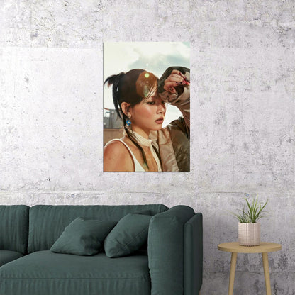 Le Sserafim Hong Eunchae Poster Hot Album Tanned Guaiac Concept Photo Print K-Pop Home Decor For Living Room Aesthetic Kpop Female Girl Group