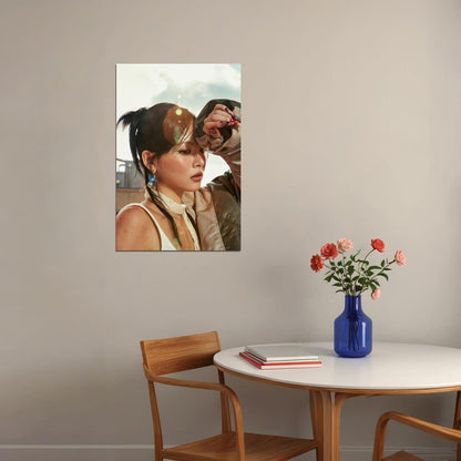 Le Sserafim Hong Eunchae Poster Hot Album Tanned Guaiac Concept Photo Print K-Pop Home Decor For Living Room Aesthetic Kpop Female Girl Group