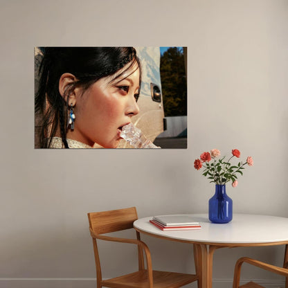 Le Sserafim Hong Eunchae Poster Hot Album Tanned Guaiac Concept Photo Print K-Pop Home Decor For Living Room Aesthetic Kpop Female Girl Group