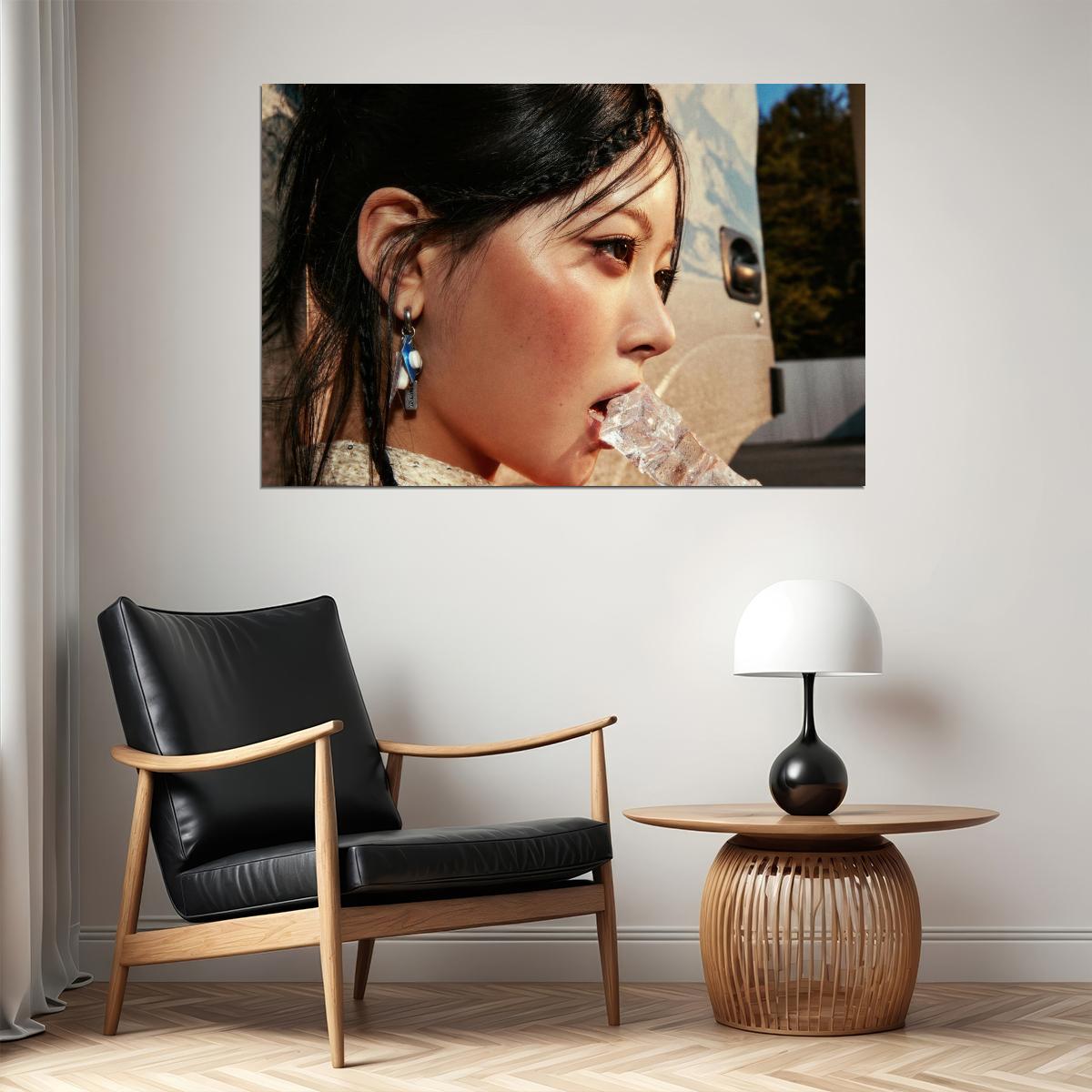 Le Sserafim Hong Eunchae Poster Hot Album Tanned Guaiac Concept Photo Print K-Pop Home Decor For Living Room Aesthetic Kpop Female Girl Group