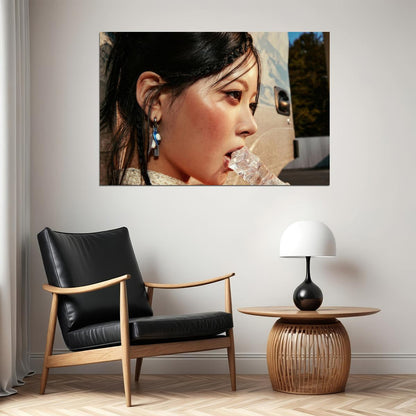 Le Sserafim Hong Eunchae Poster Hot Album Tanned Guaiac Concept Photo Print K-Pop Home Decor For Living Room Aesthetic Kpop Female Girl Group