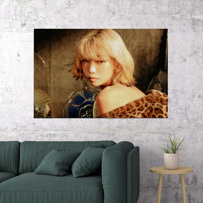 Le Sserafim Kim Chaewon Poster Hot Album Tanned Guaiac Concept Photo Print K-Pop Home Decor For Living Room Aesthetic Kpop Female Girl Group