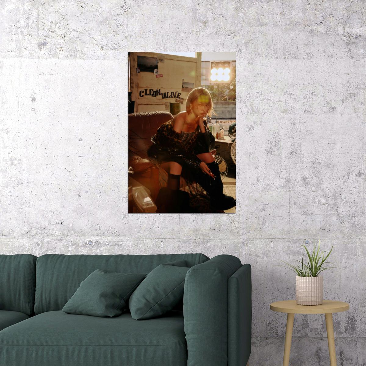 Le Sserafim Kim Chaewon Poster Hot Album Tanned Guaiac Concept Photo Print K-Pop Home Decor For Living Room Aesthetic Kpop Female Girl Group - xonomax