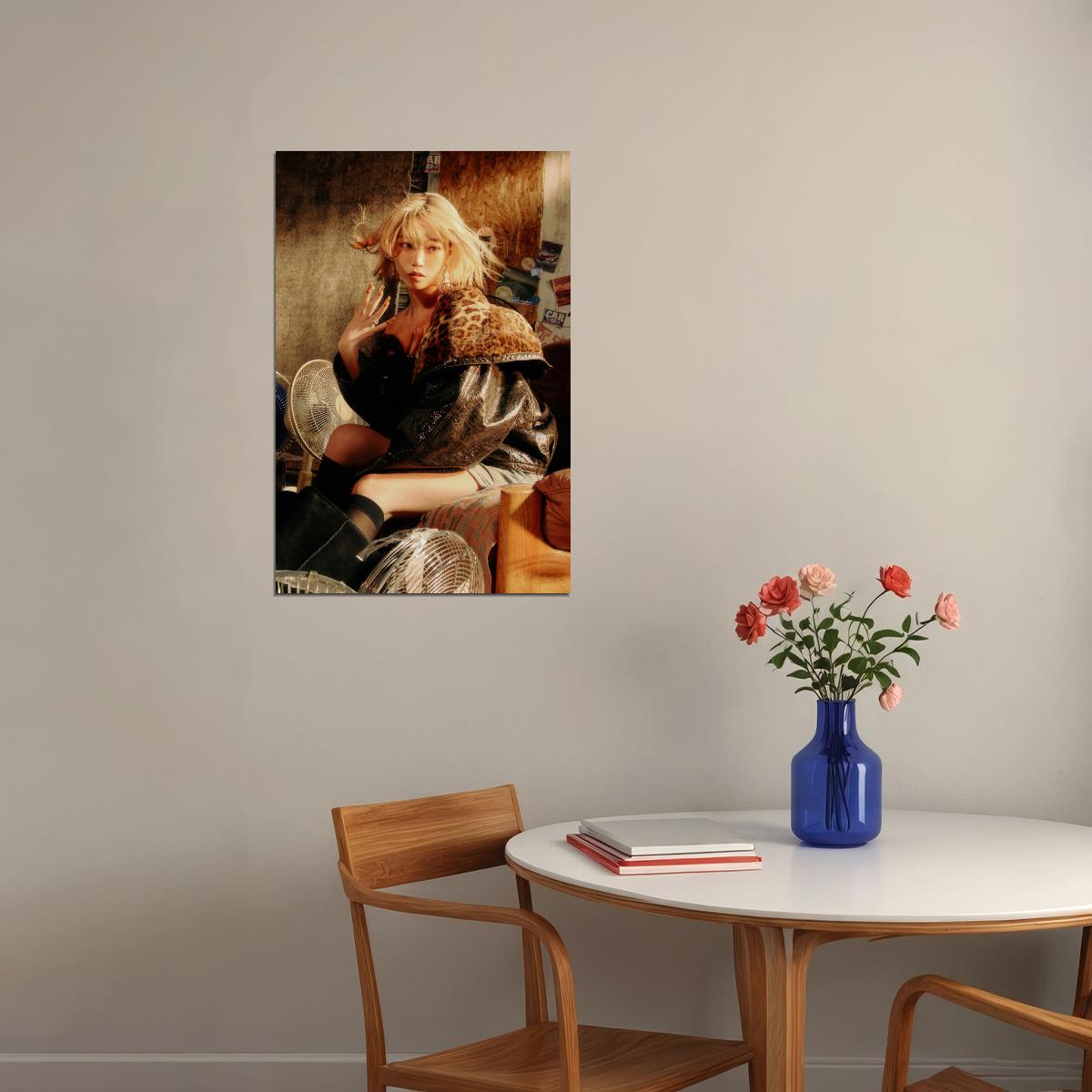 Le Sserafim Kim Chaewon Poster Hot Album Tanned Guaiac Concept Photo Print K-Pop Home Decor For Living Room Aesthetic Kpop Female Girl Group