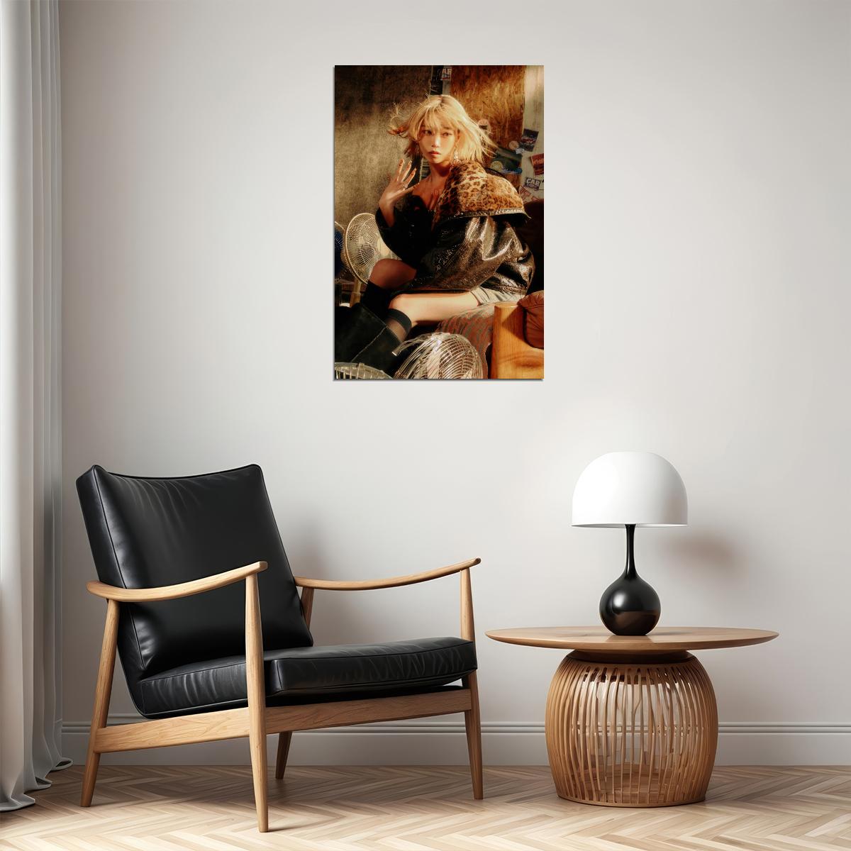 Le Sserafim Kim Chaewon Poster Hot Album Tanned Guaiac Concept Photo Print K-Pop Home Decor For Living Room Aesthetic Kpop Female Girl Group