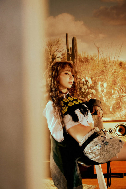 Le Sserafim Sakura Poster Hot Album Tanned Guaiac Concept Photo Print K-Pop Home Decor For Living Room Aesthetic Kpop Female Girl Group - xonomax