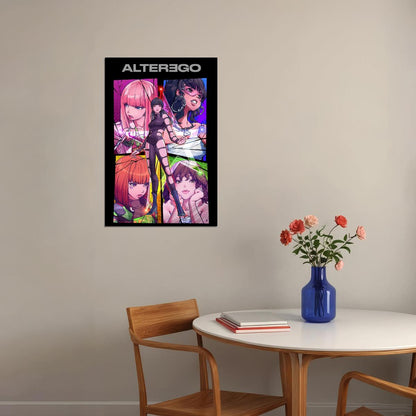 Blackpink Lisa Alter Ego Album Comics Poster Print K-Pop Home Decor For Living Room Aesthetic Kpop Female Girl Group