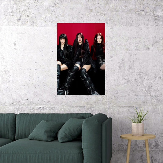Stayc Sumin Isa Sieun Poster Fashion Photo Print K-Pop Home Decor For Living Room Aesthetic Kpop Female Girl Group - xonomax
