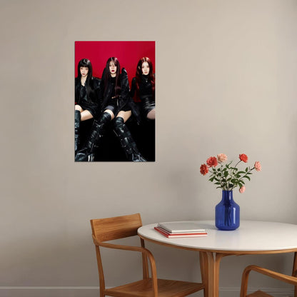 Stayc Sumin Isa Sieun Poster Fashion Photo Print K-Pop Home Decor For Living Room Aesthetic Kpop Female Girl Group - xonomax