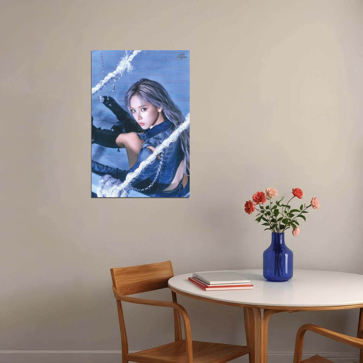 Nmixx Jiwoo Poster Fe3o4 Forward Ep Concept Photo Print K-Pop Home Decor For Living Room Aesthetic Kpop Female Girl Group