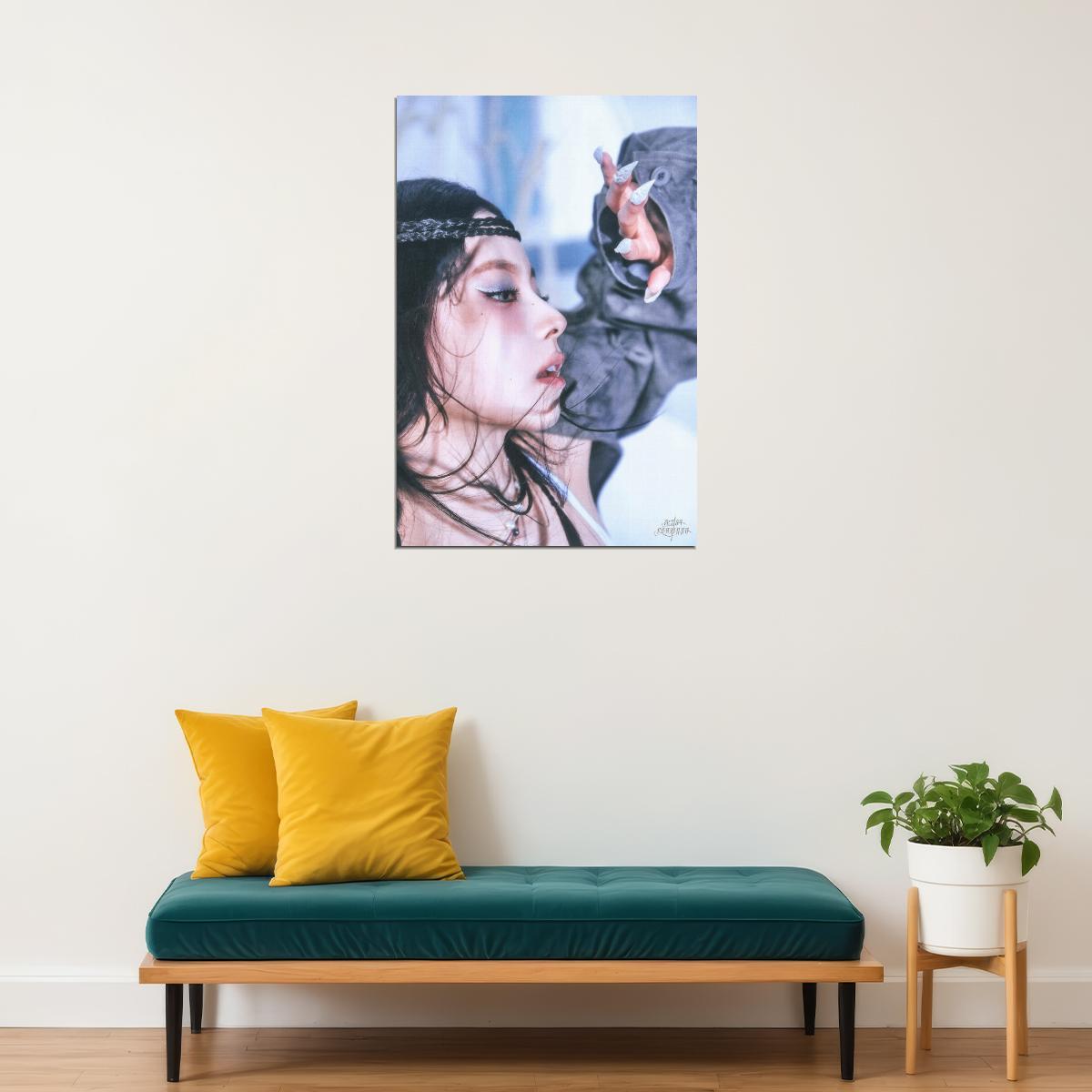 Nmixx Kyujin Poster Fe3o4 Forward Ep Concept Photo Print K-Pop Home Decor For Living Room Aesthetic Kpop Female Girl Group