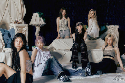 Nmixx Poster Fe3o4 Forward Ep Concept Group Photo Print K-Pop Home Decor For Living Room Aesthetic Kpop Female Girl Group