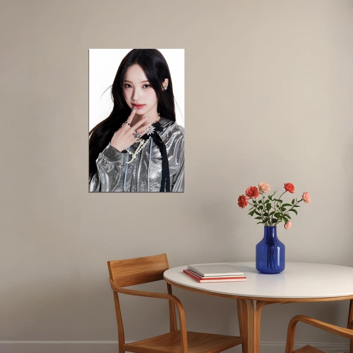 Rescene Woni Poster Glow Up Album Me Concept Photo Print K-Pop Home Decor For Living Room Aesthetic Kpop Female Girl Group