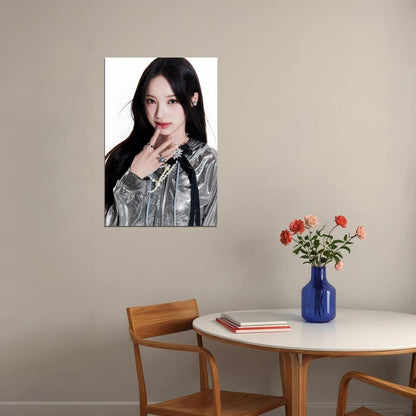 Rescene Woni Poster Glow Up Album Me Concept Photo Print K-Pop Home Decor For Living Room Aesthetic Kpop Female Girl Group