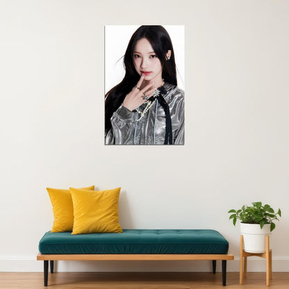 Rescene Woni Poster Glow Up Album Me Concept Photo Print K-Pop Home Decor For Living Room Aesthetic Kpop Female Girl Group