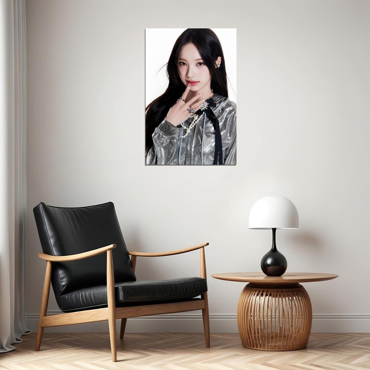 Rescene Woni Poster Glow Up Album Me Concept Photo Print K-Pop Home Decor For Living Room Aesthetic Kpop Female Girl Group