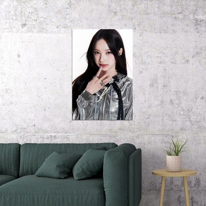 Rescene Woni Poster Glow Up Album Me Concept Photo Print K-Pop Home Decor For Living Room Aesthetic Kpop Female Girl Group